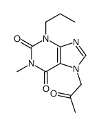 1-methyl-7-(2-oxopropyl)-3-propylpurine-2,6-dione Structure