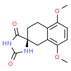 (S)-5',8'-二甲氧基-3' ,4'-二氢-1'H-螺[咪唑啉-4,2'-萘] -2,5-二酮结构式