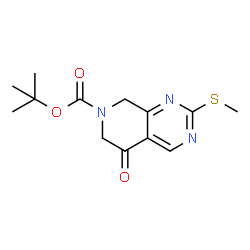 tert-butyl 2-(methylsulfanyl)-5-oxo-5H,6H,7H,8H-pyrido[3,4-d]pyrimidine-7-carboxylate structure