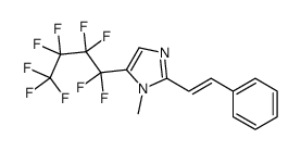 1-methyl-5-(1,1,2,2,3,3,4,4,4-nonafluorobutyl)-2-(2-phenylethenyl)imidazole Structure