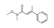 (E)-N-methoxy-N-methyl-3-phenylbut-2-enamide结构式