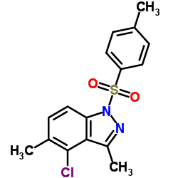 4-chloro-3,5-dimethyl-1-tosyl-1H-indazole Structure