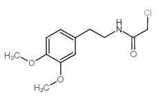 2-氯-N-(2-(3,4-二甲氧基苯基)乙基)乙酰胺结构式