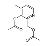 (3-acetyloxy-4-methylpyridin-2-yl)methyl acetate Structure