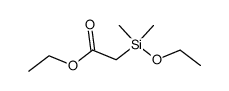 ethyl 2-(ethoxydimethylsilyl)acetate结构式