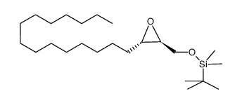 (2S,3S)-1-tert-butyldimethylsilyloxy-2,3-epoxyoctadecane Structure