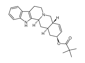 17β-(trimethylacetoxy)-18,19-didehydroyohimbane结构式