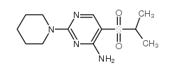 5-(异丙磺酰基)-2-哌啶嘧啶-4-胺结构式