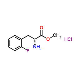 Methyl 2-fluoro-D-phenylalaninate hydrochloride (1:1)结构式