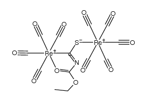 Re(CO)4[s-trans-μ-C,S-EtO2CN=CS]Re(CO)5结构式