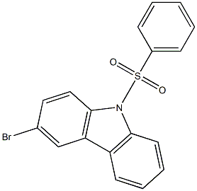 3-bromo-9-(phenylsulfonyl)-9H-carbazole Structure