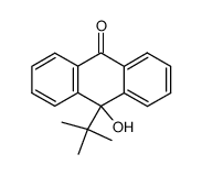 9-tertbutyl-9-hydroxy-10-anthrone Structure