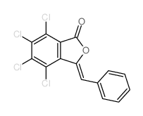 1(3H)-Isobenzofuranone,4,5,6,7-tetrachloro-3-(phenylmethylene)- picture