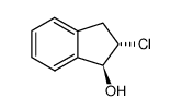 1-HYDROXY-2-CHLOROINDANE, TRANS ISOMER结构式