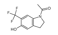 1-acetyl-5-hydroxy-6-trifluoromethylindoline结构式