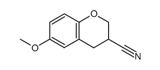 3-cyano-6-methoxy-3,4-dihydro-2H-1-benzopyran Structure