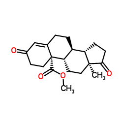 3,17-二氧基-4-雄烯-19-甲酸甲酯结构式