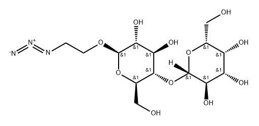 2-azidoethyl β-lactopyranoside Structure