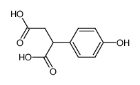 2-(4'-hydroxyphenyl)butane-1,4-dioic acid Structure