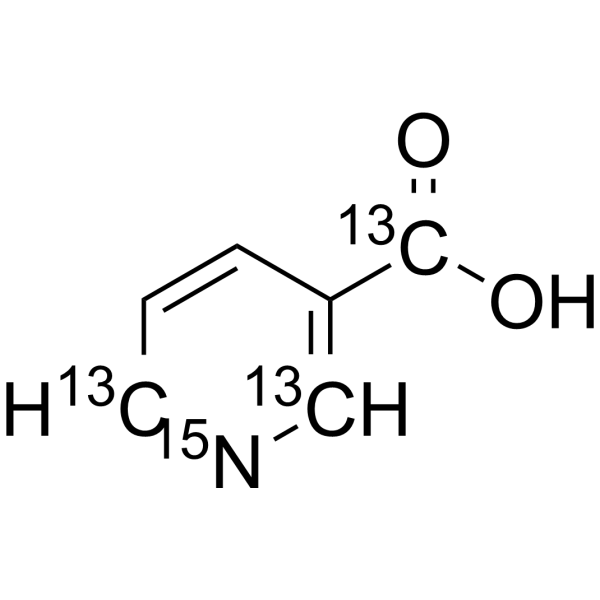 维生素B3-15N,13C3结构式