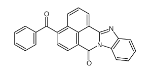 4-benzoyl-7H-benz[de]benzimidazo[2,1-a]isoquinoline-7-one Structure