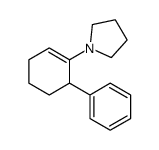 1-(6-Phenyl-1-cyclohexen-1-yl)pyrrolidine结构式