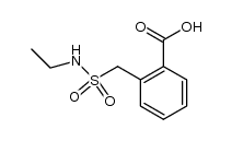 2-(ethylsulfamoyl-methyl)-benzoic acid结构式