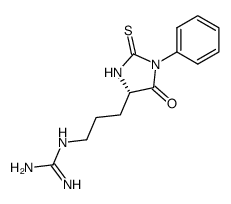 PHENYLTHIOHYDANTOIN ARGININE) structure