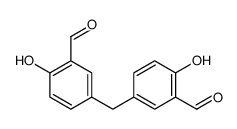 5-[(3-formyl-4-hydroxyphenyl)methyl]-2-hydroxybenzaldehyde结构式