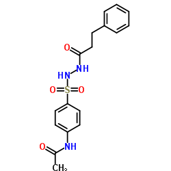 N-(4-{[2-(3-Phenylpropanoyl)hydrazino]sulfonyl}phenyl)acetamide Structure