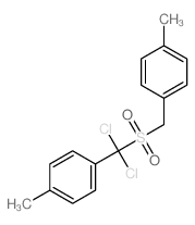 Benzene,1-[[[dichloro(4-methylphenyl)methyl]sulfonyl]methyl]-4-methyl- Structure