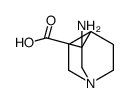 1-Azabicyclo[2.2.2]octane-3-carboxylicacid,3-amino-(9CI) structure