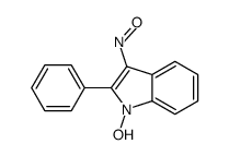 1-hydroxy-3-nitroso-2-phenylindole结构式