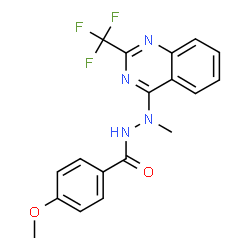 4-METHOXY-N'-METHYL-N'-[2-(TRIFLUOROMETHYL)-4-QUINAZOLINYL]BENZENECARBOHYDRAZIDE picture