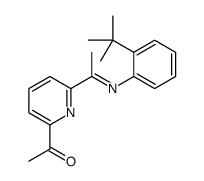 1-[6-[N-(2-tert-butylphenyl)-C-methylcarbonimidoyl]pyridin-2-yl]ethanone Structure