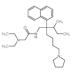 N-(2-butan-2-yl-2-naphthalen-1-yl-6-pyrrolidin-1-yl-hexyl)-2-diethylamino-acetamide picture