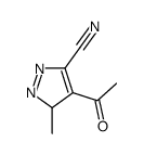 3H-Pyrazole-5-carbonitrile, 4-acetyl-3-methyl- (9CI) structure