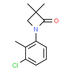 1-(3-CHLORO-2-METHYLPHENYL)-3,3-DIMETHYL-2-AZETANONE structure