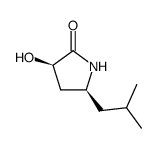 2-Pyrrolidinone, 3-hydroxy-5-(2-methylpropyl)-, (3R,5S)- (9CI) structure