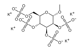 Methyla-D-mannopyranoside2,3,4,6-tetrasulfatepotassiumsalt structure