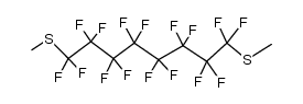 1,8-Bis-methylmercapto-hexadecafluor-octan Structure