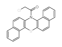 2-chloro-1-(14h-dibenzo[a,h]phenothiazin-14-yl)ethanone Structure