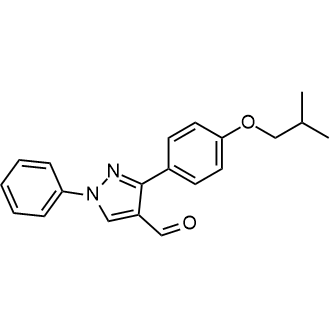 3-[4-(2-methylpropoxy)phenyl]-1-phenyl-1h-pyrazole-4-carbaldehyde Structure