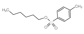 Benzenesulfonic acid,4-methyl-, hexyl ester Structure