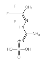 sulfuric acid,2-[(Z)-1,1,1-trifluoropropan-2-ylideneamino]guanidine Structure