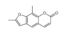 2,9-dimethylfuro[3,2-g]chromen-7-one结构式