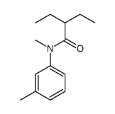 2-ethyl-N-methyl-N-(3-methylphenyl)butanamide Structure