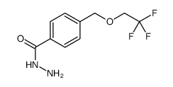 4-[(2,2,2-Trifluoroethoxy)methyl]benzohydrazide结构式