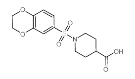 1-(2,3-Dihydro-benzo[1,4]dioxine-6-sulfonyl)-piperidine-4-carboxylic acid图片