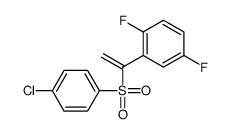 2-{1-[(4-Chlorophenyl)sulfonyl]vinyl}-1,4-difluorobenzene structure